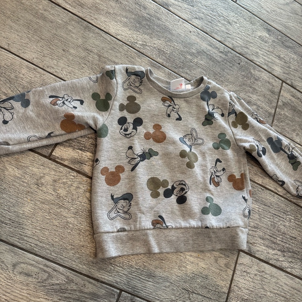 Disney Kids Mickey Mouse Gray Sweatshirt 5T